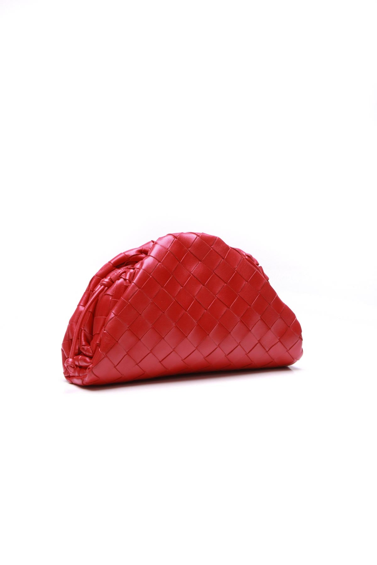 Bottega Veneta Red Leather Mini Pouch Bag Bottega Veneta